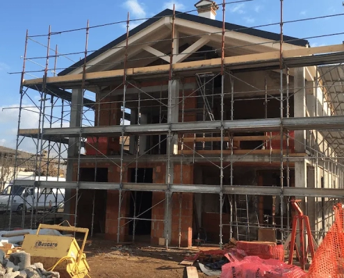 Ristrutturazione Chiavi in Mano di Casa Singola a Vicenza-lavori in corso strutturali