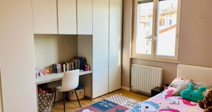 ristrutturazione -appartamento-200mq -Milano -camera dei bambini